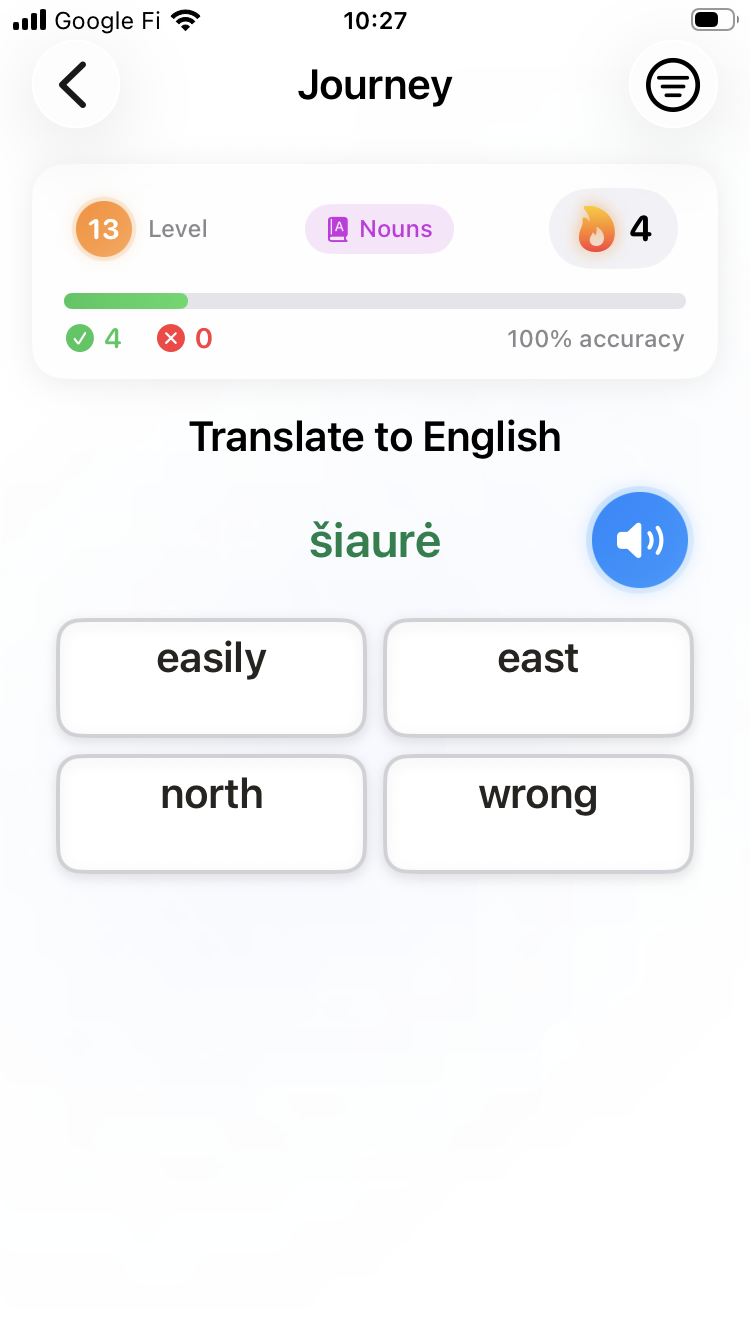 Lithuanian multiple choice